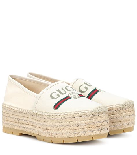 gucci logo espadrilles